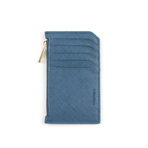 슬림 레더 카드 지갑 (블루)